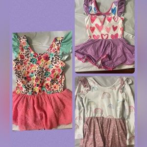 Cheeky plum 2T three outfit lot dance